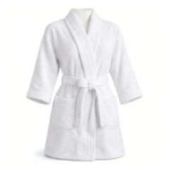 SALIDA DE BAÑO MICROFIBRA BLANCO L