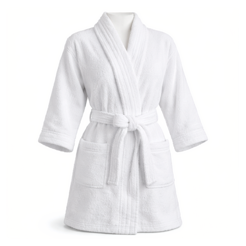 SALIDA DE BAÑO MICROFIBRA BLANCO L