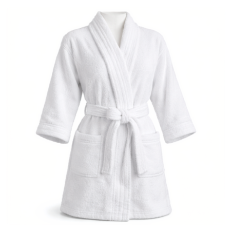 SALIDA DE BAÑO MICROFIBRA BLANCO L