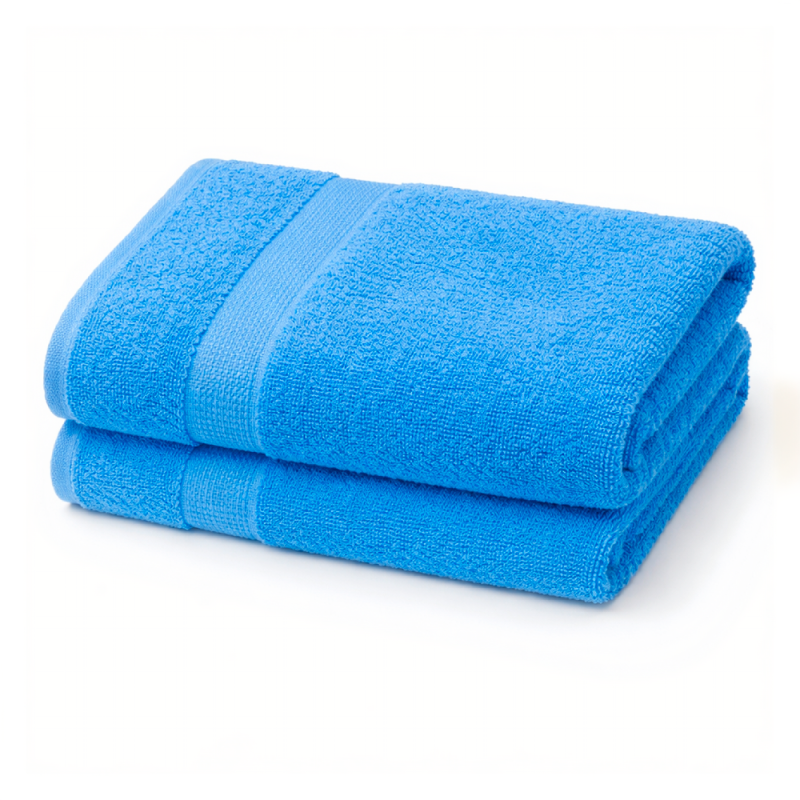 TOALLA MEDIANA AZUL PASTEL 100X50