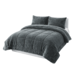 COBERTOR SHERPA MINK GRIS PLATA 2.5 PL
