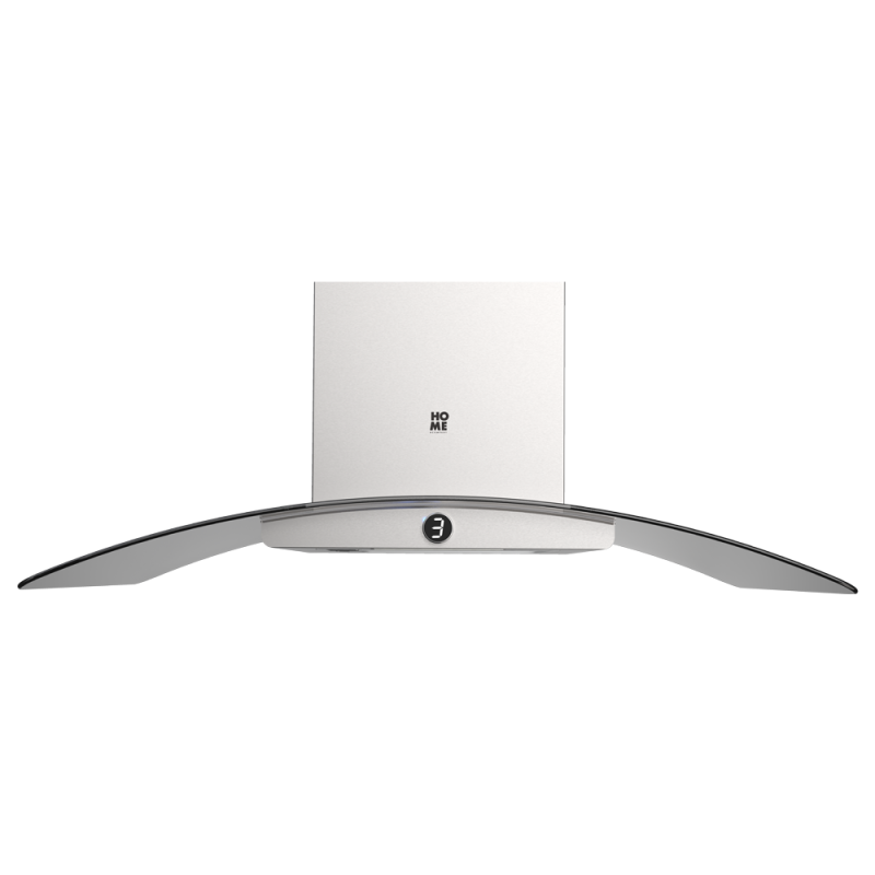 CAMPANA ISLA ALUMI VIDRIO 100CM CAM-2011