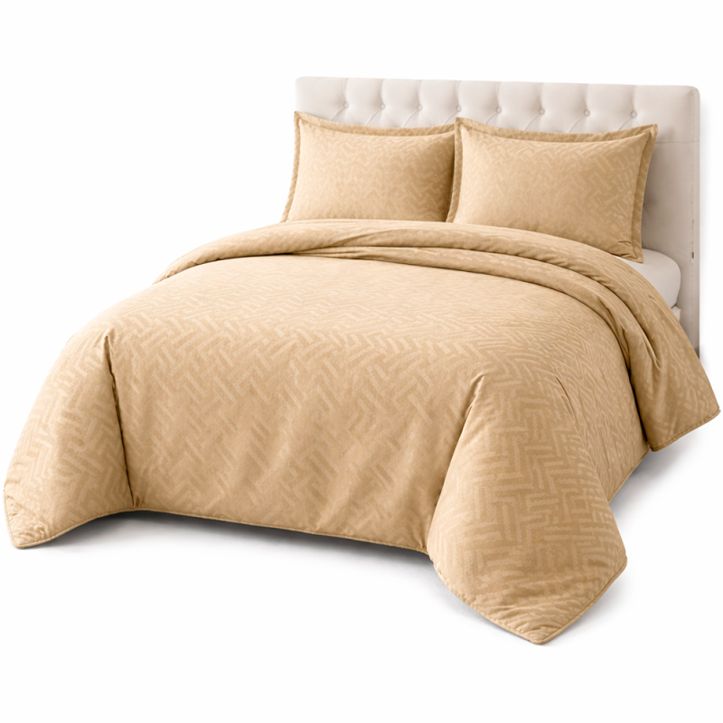 COBERTOR EMBOZADO F/ALM 2P ZIG KHAKI