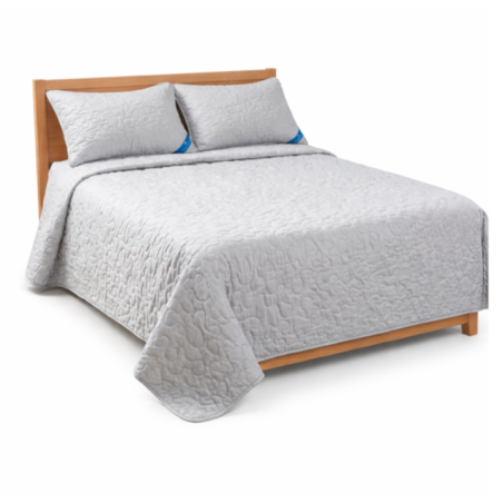 CUBRECAMA REBECA BORD F/ALM 2P GRIS CLAR