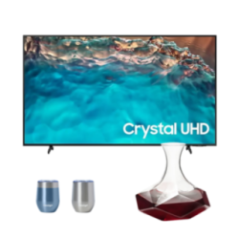 TELEVISION 85" Crystal UHD 4K U8000 Smrt + MAQUINA PARA BEDIDAS FROZEN + DECANTADOR VINO ESTRELLA