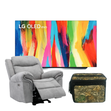 TELEVISOR OLED77C2PSA 77" 4K OLED + RECLINABLE 1 PUESTO IVORY + BOLSO TERMICO 12 LATAS CAMO CM-1200
