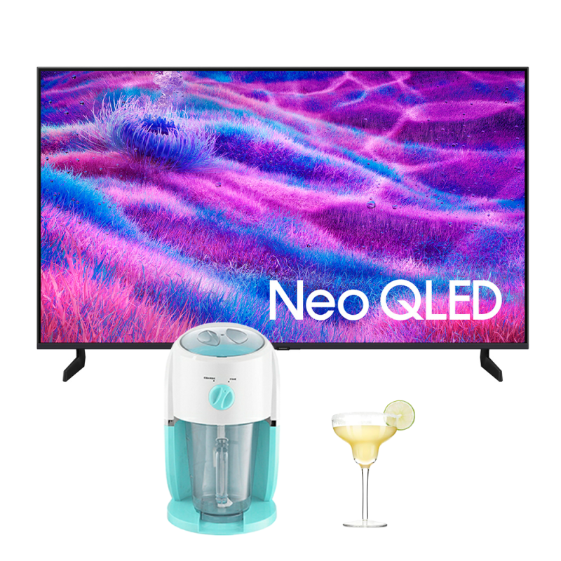 TELEVISION 100" Neo QLED4KQN80F VisAISmt + MAQUINA PARA BEDIDAS FROZEN + SET 4 COPAS MARGARITA