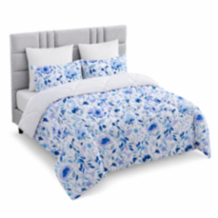 COBERTOR ST COJ 2.5P FLORES AZULES