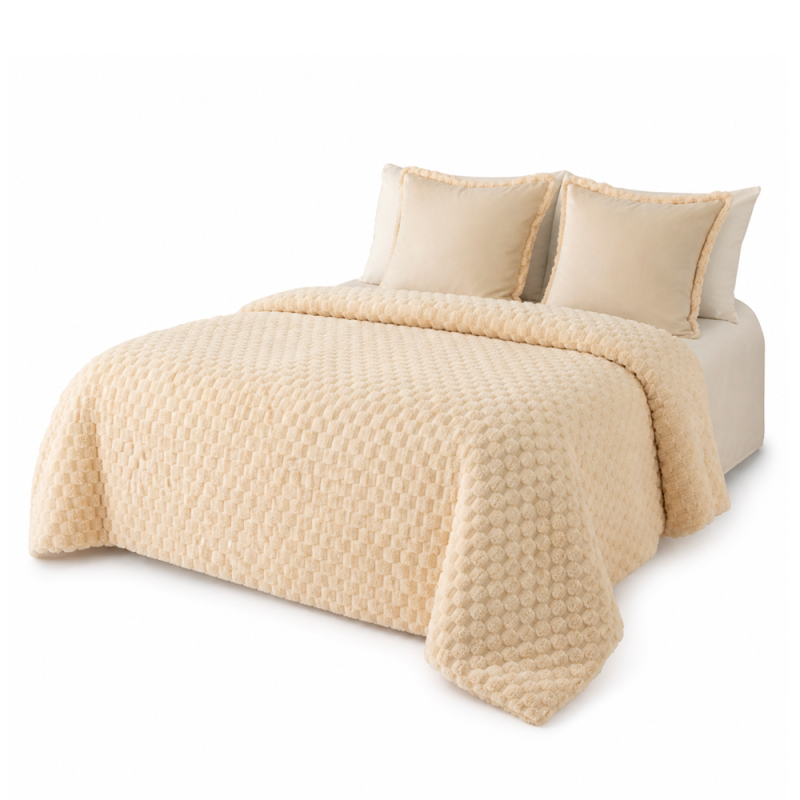 COBERTOR EMILY COJ 2.5P BEIGE