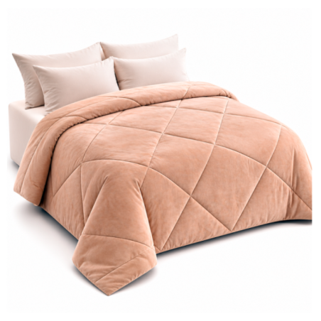 COBERTOR VELVET COJ 3P TAUPE