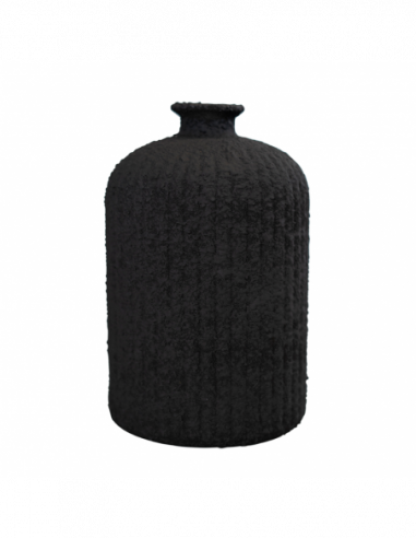BOTELLA DAROCA CERAMICA 23CM NEGRO