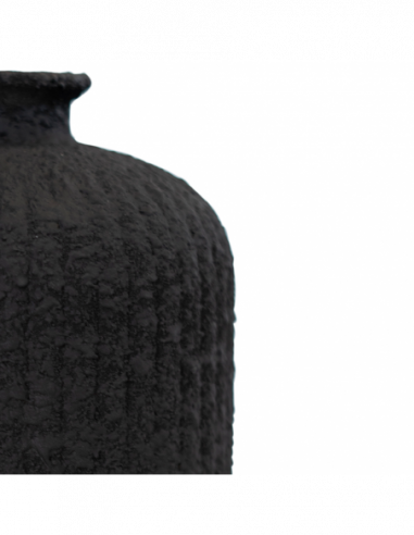 BOTELLA DAROCA CERAMICA 23CM NEGRO