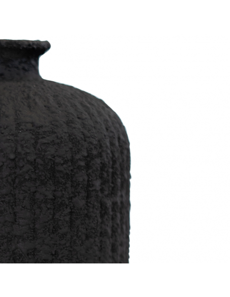 BOTELLA DAROCA CERAMICA 23CM NEGRO