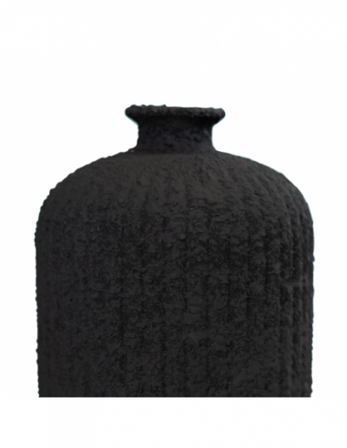 BOTELLA DAROCA CERAMICA 23CM NEGRO