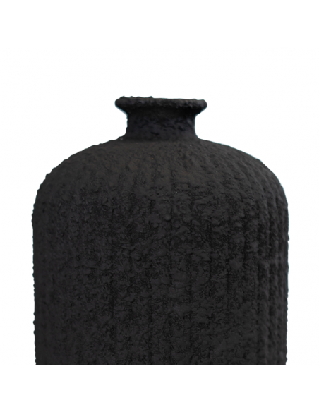 BOTELLA DAROCA CERAMICA 23CM NEGRO