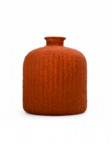BOTELLA DAROCA CERAMICA 18CM CAOBA