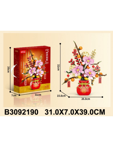 BLOQUES FLORERO ORQUIDEA 322PCS 3092190