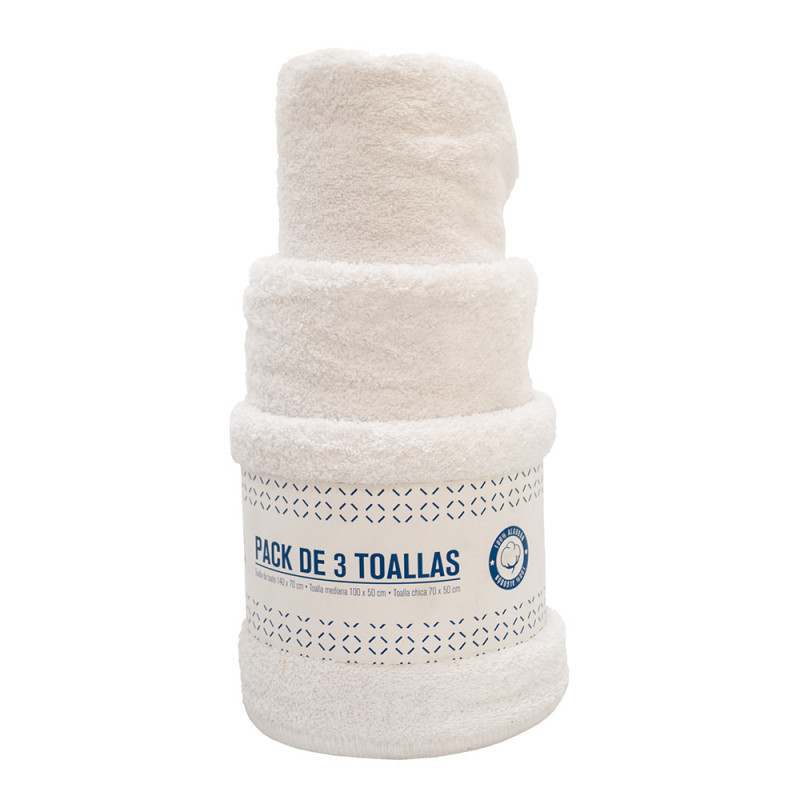 SET DE TOALLAS BLANCO