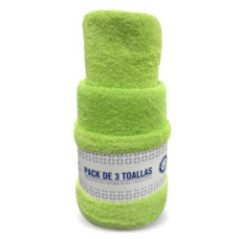 SET DE TOALLAS VERDE LIMÓN