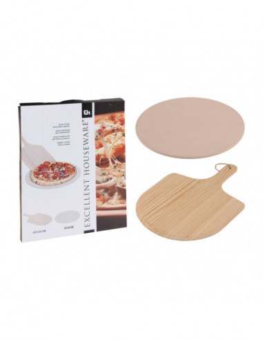 SET 2 PIEZAS PARA HORNEAR Y SERVIR PIZZA