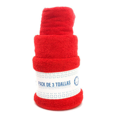 SET DE TOALLAS ROJO