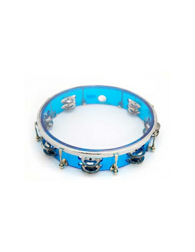 PANDERETA PLASTICA AZUL PTH10-16BL