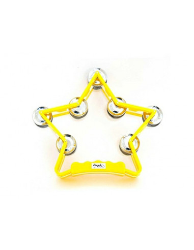 PANDERETA PLASTICA ESTRELLA MIX TW-5
