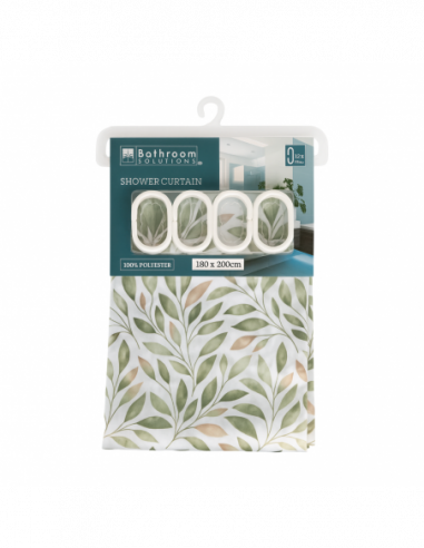 CORTINA BAÑO 180X200CM DISEÑO 2 KPM