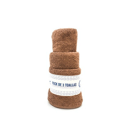 SET DE TOALLAS CAFÉ CLARO