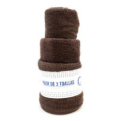 SET DE TOALLAS CAFÉ OSCURO