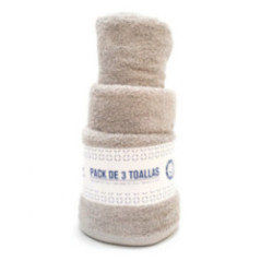 SET DE TOALLAS GRIS PERLA