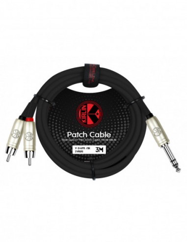 CABLE 1/4 PLUG A DUAL RCA Y-344PR 2M BK