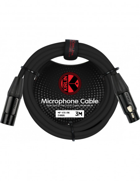 CABLE MICROFONO XLR MP-470 6M BK