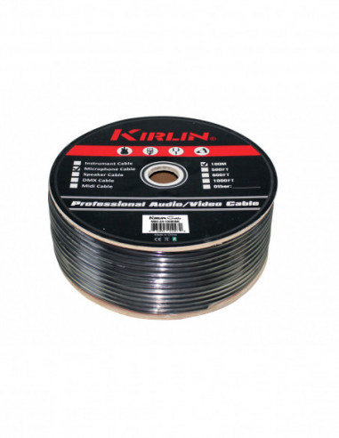 ROLLO CABLE MIC 24AWG MBC-24 100M BK