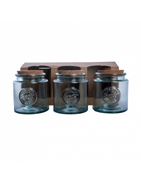 SET 3 RECIPIENTES AUTHENTIC TAPA CORCHO