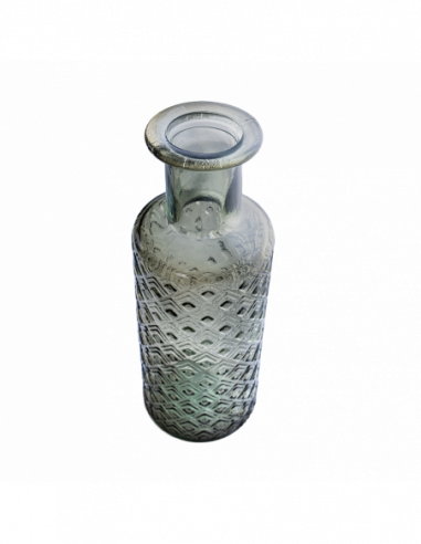 BOTELLA ROMBOS 28CM DB776 GRISVERDOSO