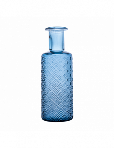 BOTELLA ROMBOS 28CM DB150 AZUL NEUTRO