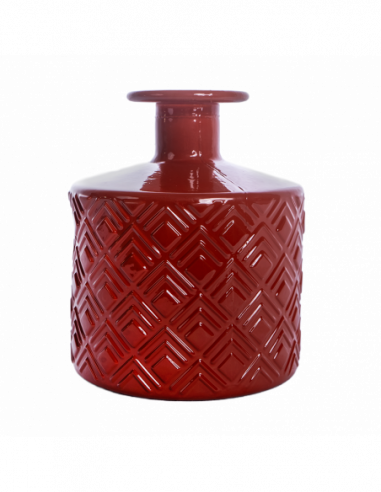 BOTELLA ROMBOS 12CM DG46 OP. NARANJA