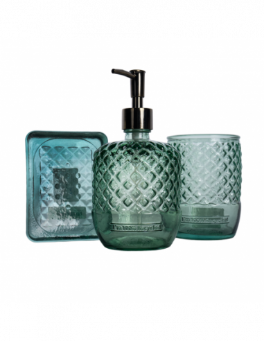 SET BAÑO DISP+VASO+JAB DIAM VERDEADB600