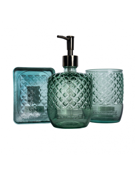 SET BAÑO DISP+VASO+JAB DIAM VERDEADB600