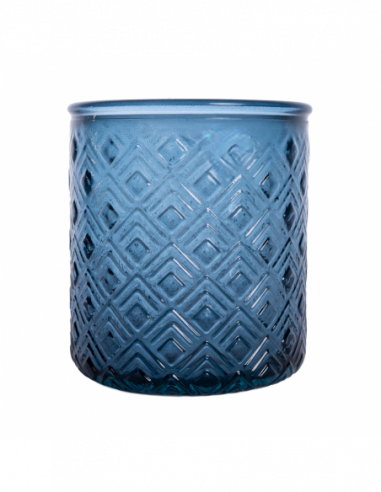 SET BAÑO DISP+VASO+JAB ROMBOS AZULNDB150