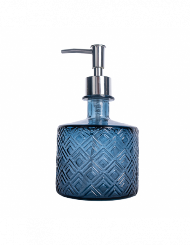 SET BAÑO DISP+VASO+JAB ROMBOS AZULNDB150