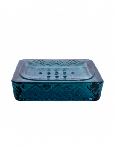 SET BAÑO DISP+VASO+JAB ROMBOS AZULNDB150