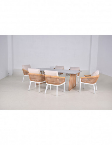 JUEGO DE COMEDOR EXTERIOR 7PCS BCS-1347