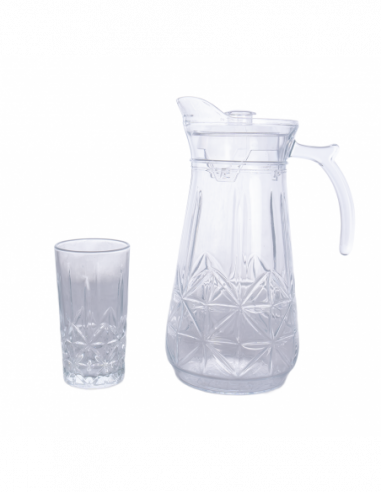SET VASOS+JARRA P108010C+H1080E 7PZ