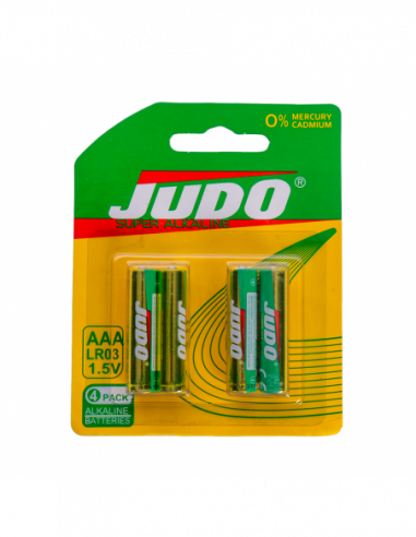 PILAS ALCALINAS AAA PACK 4 JOE25-012