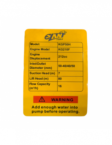 MOTOBOMBA PRESION 2" KGP50H 7HP