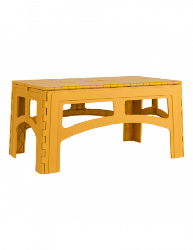 MESA PLASTICA PLEAGABLE CAQUI