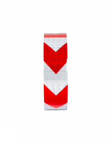 CINTA REFLECTIVA ROJO DIRECCIONAL 50M