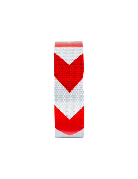 CINTA REFLECTIVA ROJO DIRECCIONAL 50M